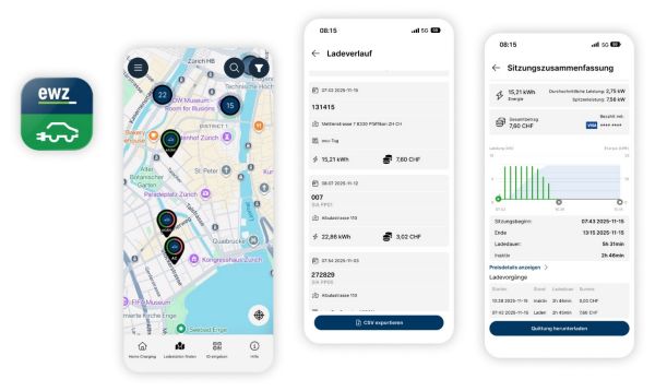 Screenshots of the app